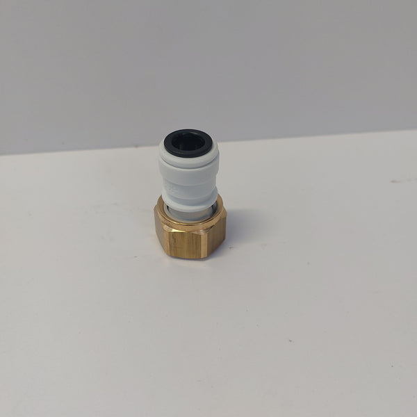 Keg coupler gas inlet fitting