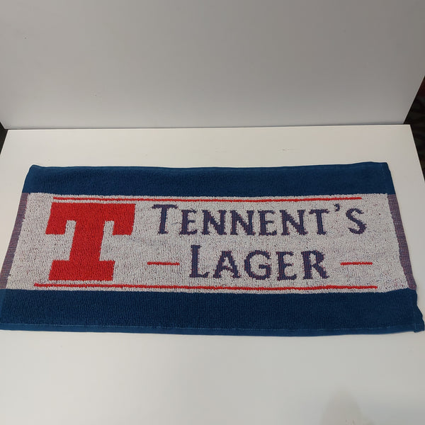 Tennents lager bar towel