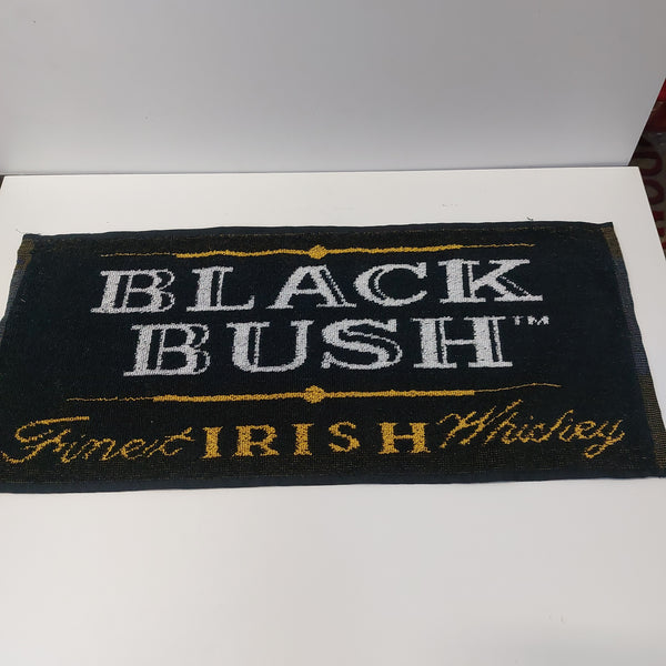 Black bush whiskey bar towel