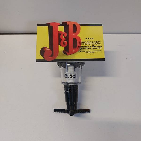J&B whiskey spirit measure optic