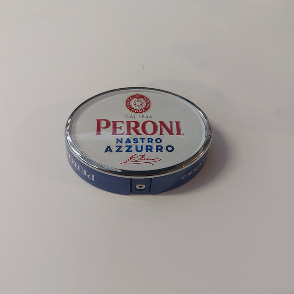 Peroni oval font lense