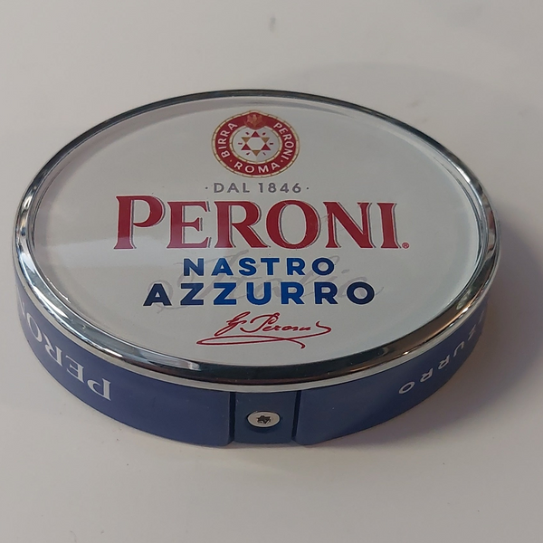 Peroni oval font lense