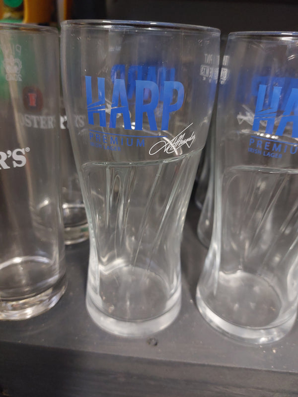 Harp pint glass