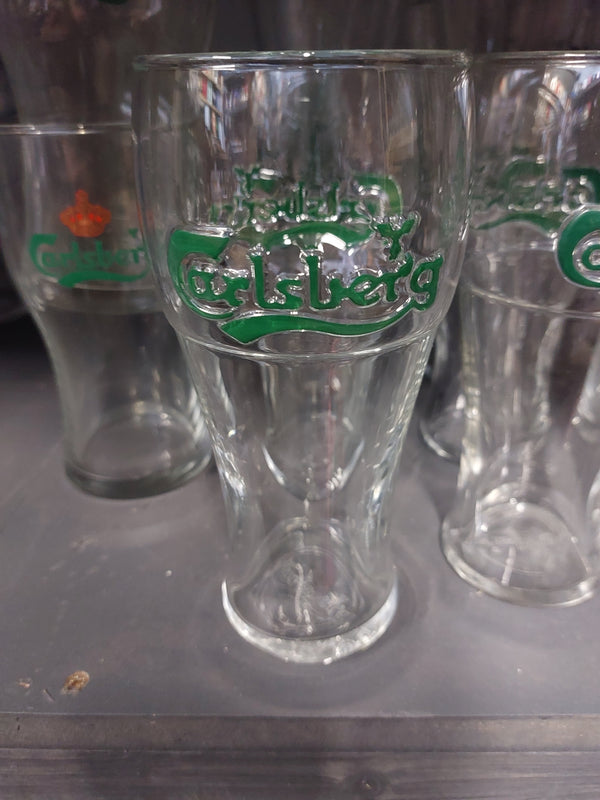 Carlsberg embossed pint glass