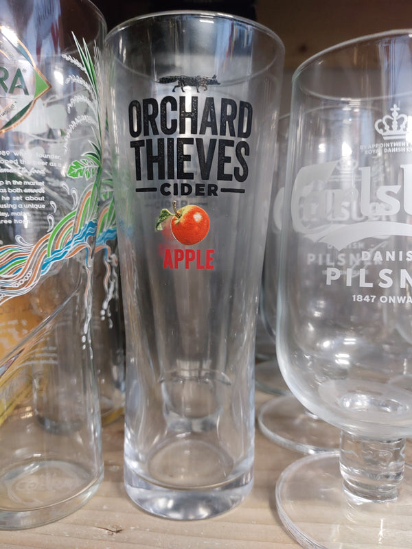 Orchard thieves pint glass