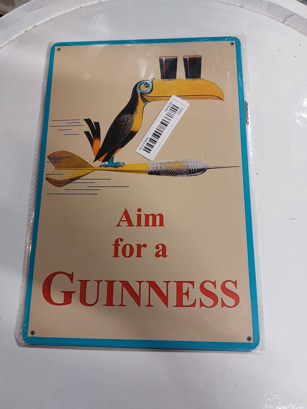 Aim for a Guinness sign