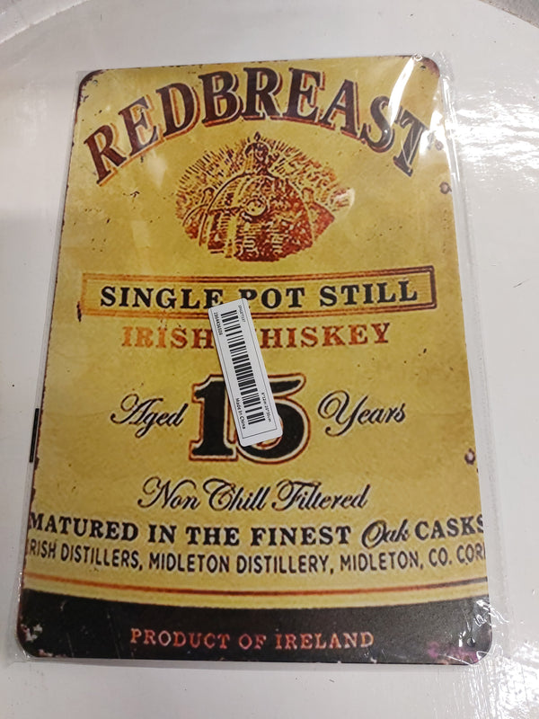 Redbreast whiskey sign