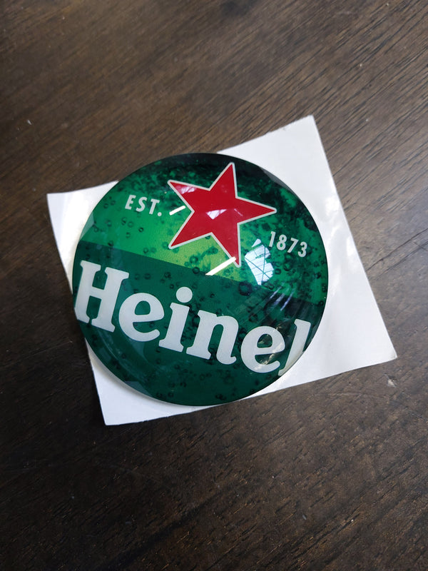 Heineken round badge