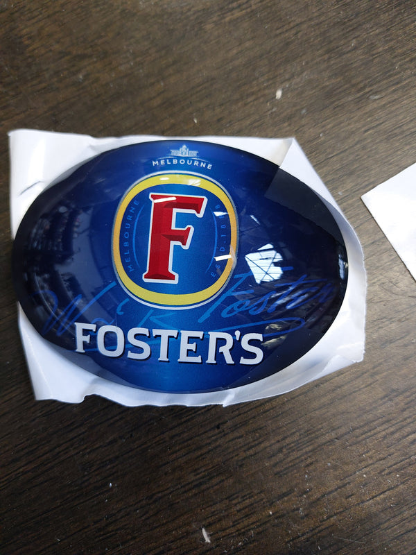 Fosters oval badge