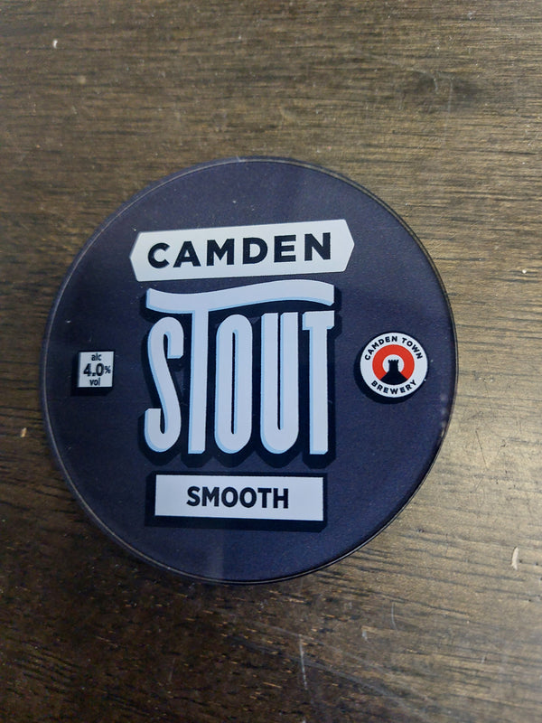 Camden stout round badge