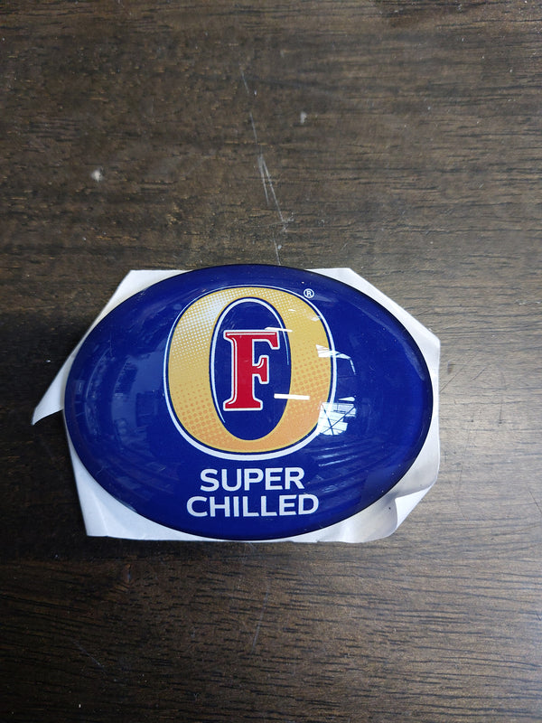 Fosters super chilled oval badge