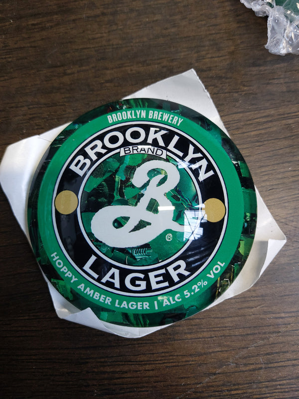 Brooklyn lager round badge