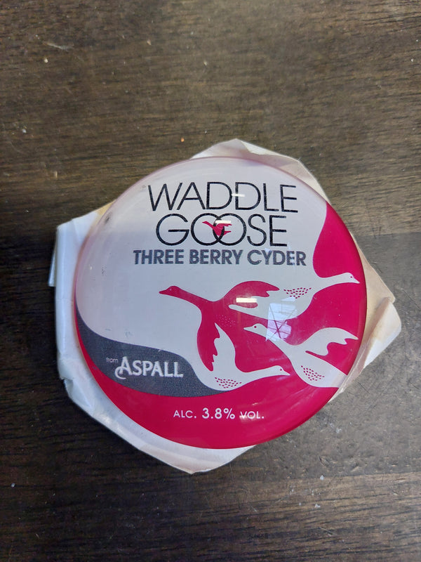 Waddle goose cyder round badge