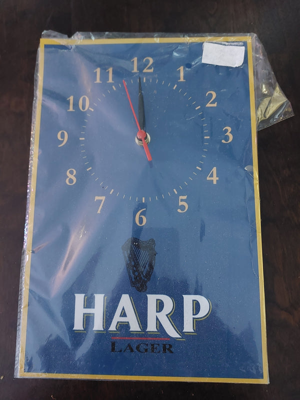 Harp lager tin clock