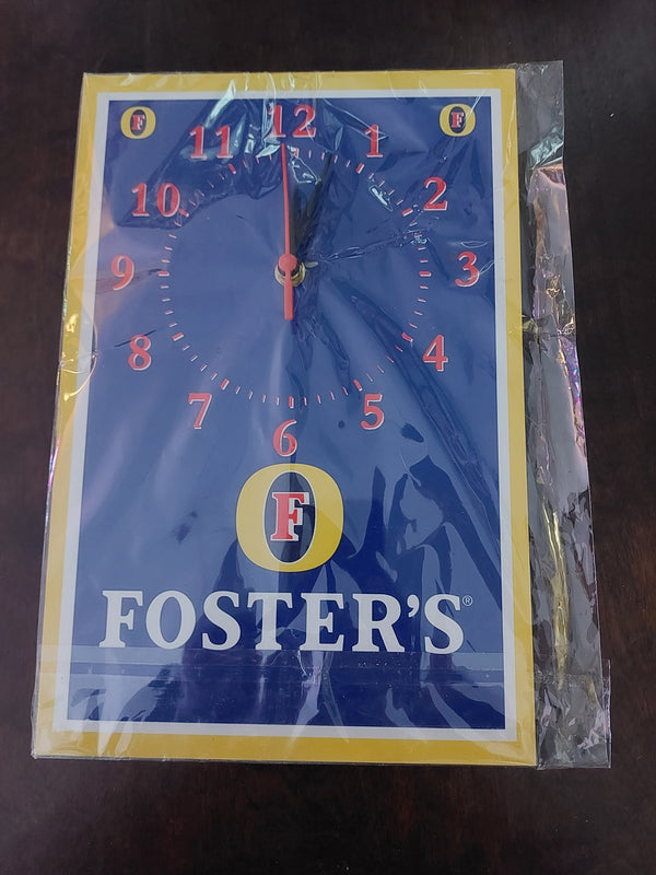 Fosters Tin clock