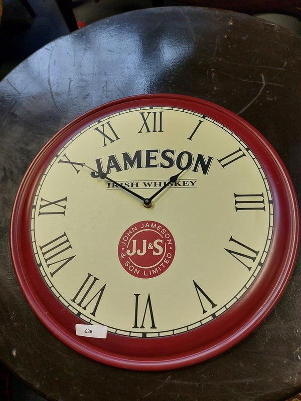 Jamesons metal clock