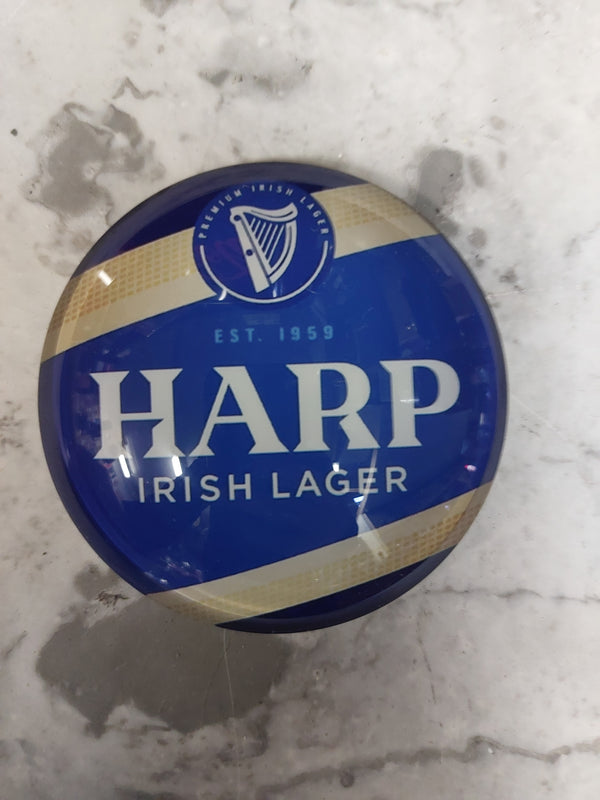 Harp lager round badge