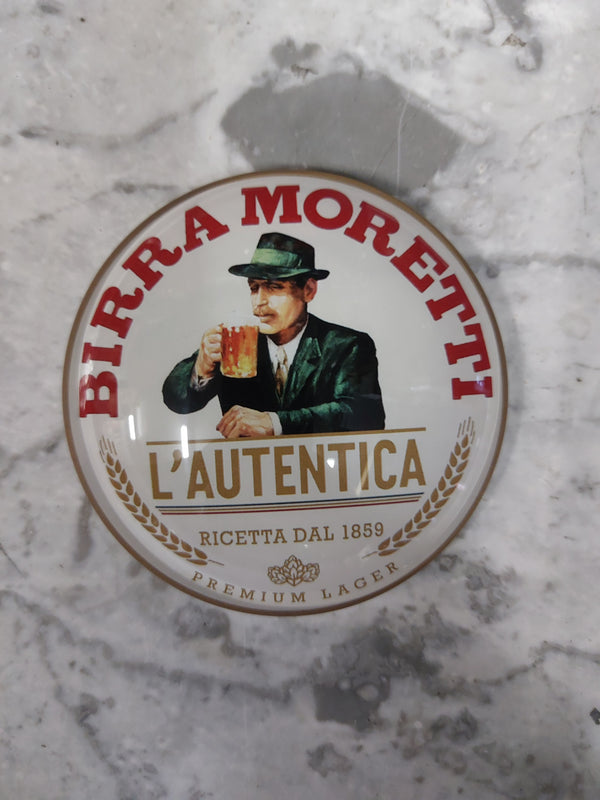 Birra moretti round badge