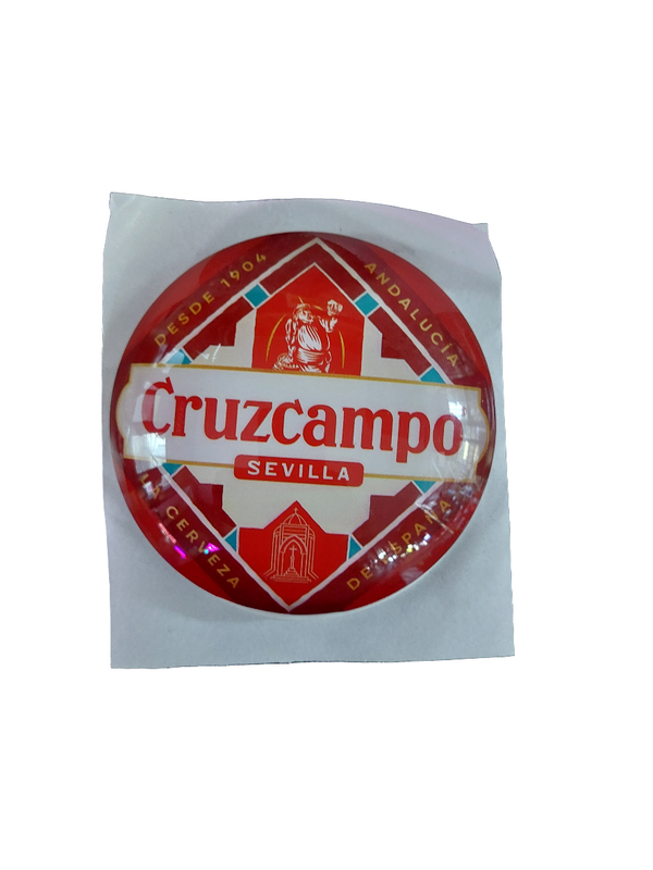 Cruzcampo round badge