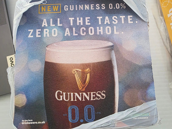 GUINNESS 0.0 BEER MATS