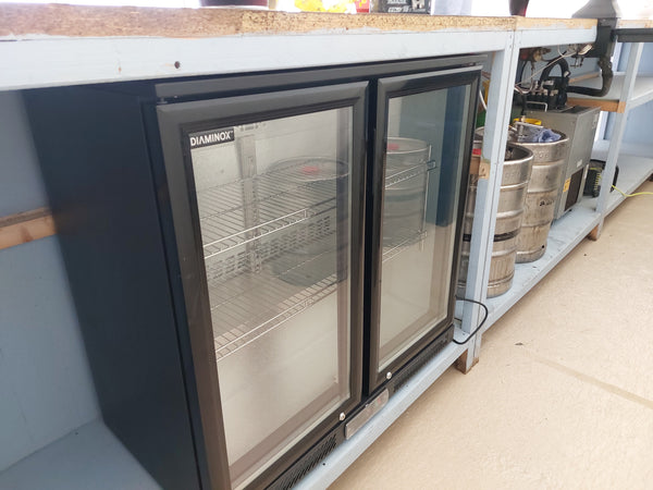 2 door undercounter bottle cooler