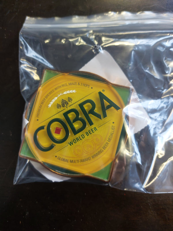 Cobra beer round badge