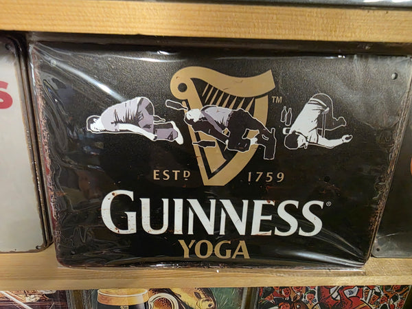 GUINNESS YOGA METAL SIGN