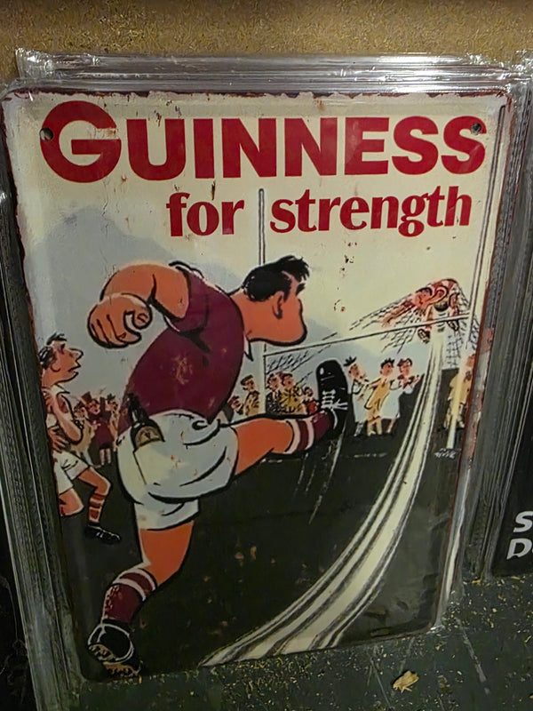 GUINNESS FOR STRENGTH METAL SIGN