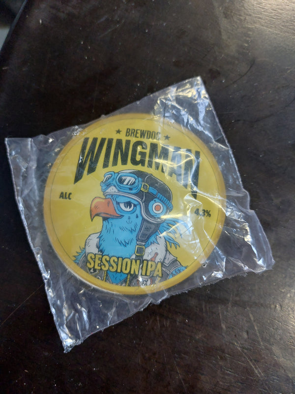 Brewdog wingman round badge