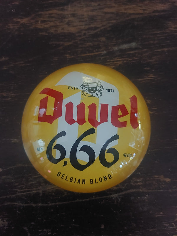 Duuel 666 round badge
