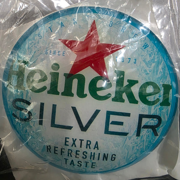 HEINEKEN SILVER ROUND BEER BADGE