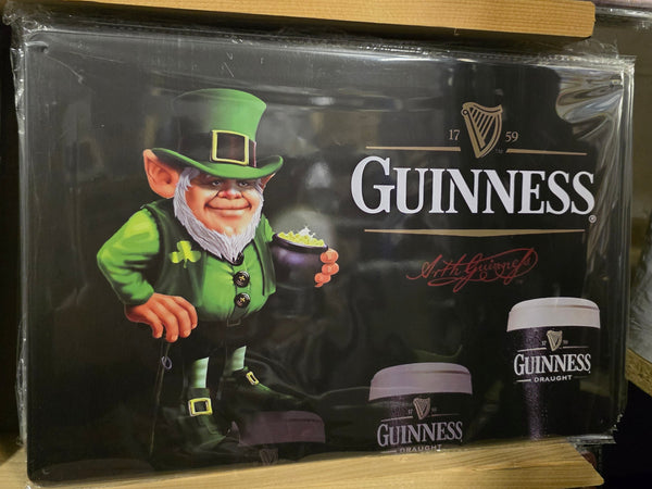 LEPRECHAUN GUINNESS METAL SIGN