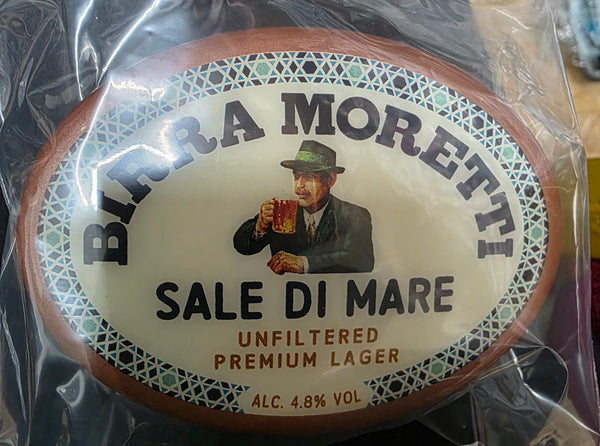 BIRRA MORETTI OVAL BEER BADGE