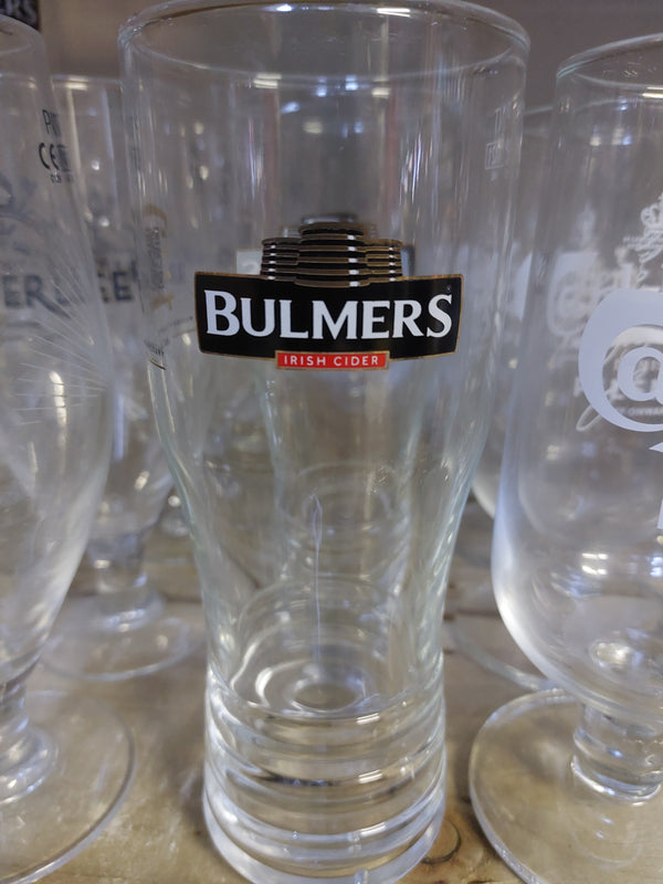 Bulmers pint glass