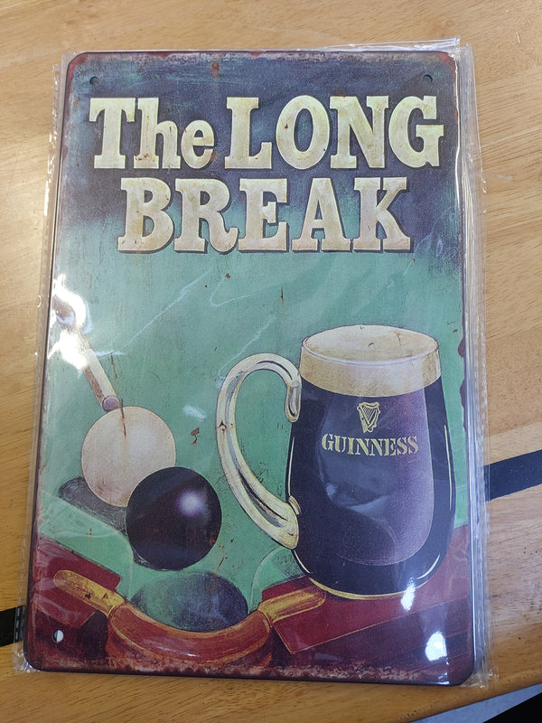 The long break guinness sign