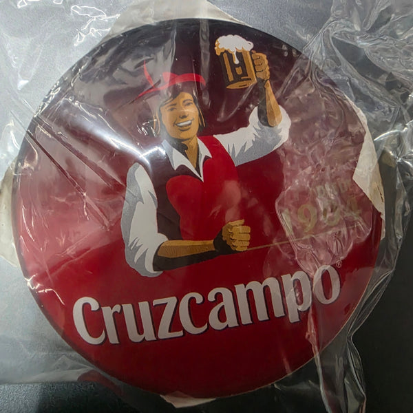 CRUZCAMPO ROUND BEER BADGE