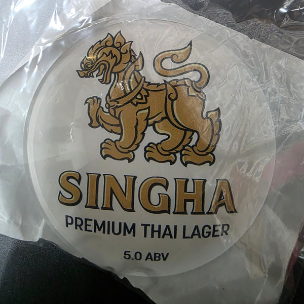 SINGHA PREMIUM THAI LAGER ROUND BADGE