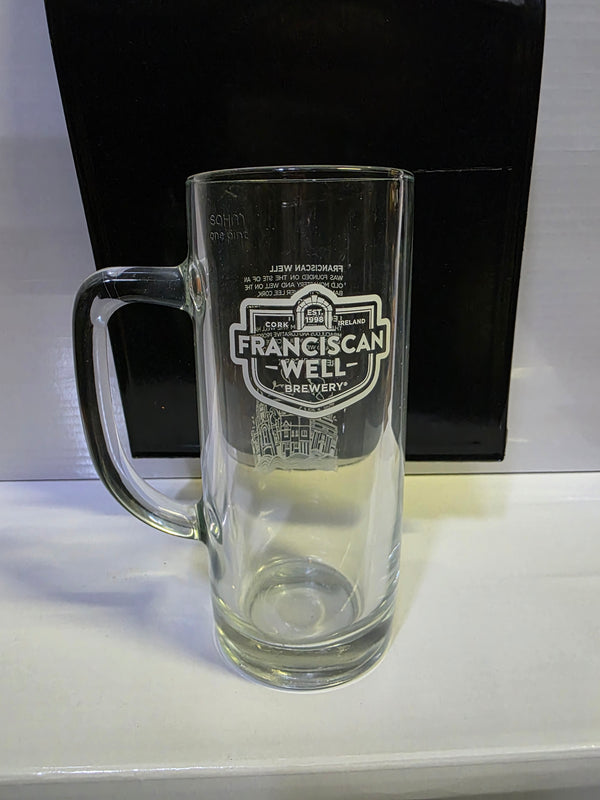 FRANCISCAN WELL PINT GLASS WITH HANDLE