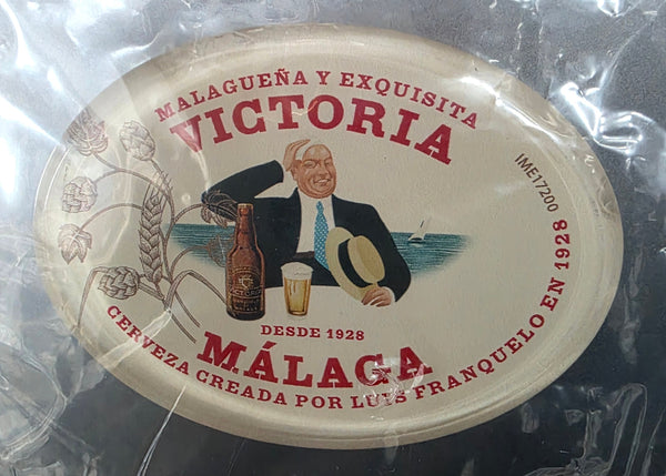 VICTORIA MALAGA OVAL BEER BADGE