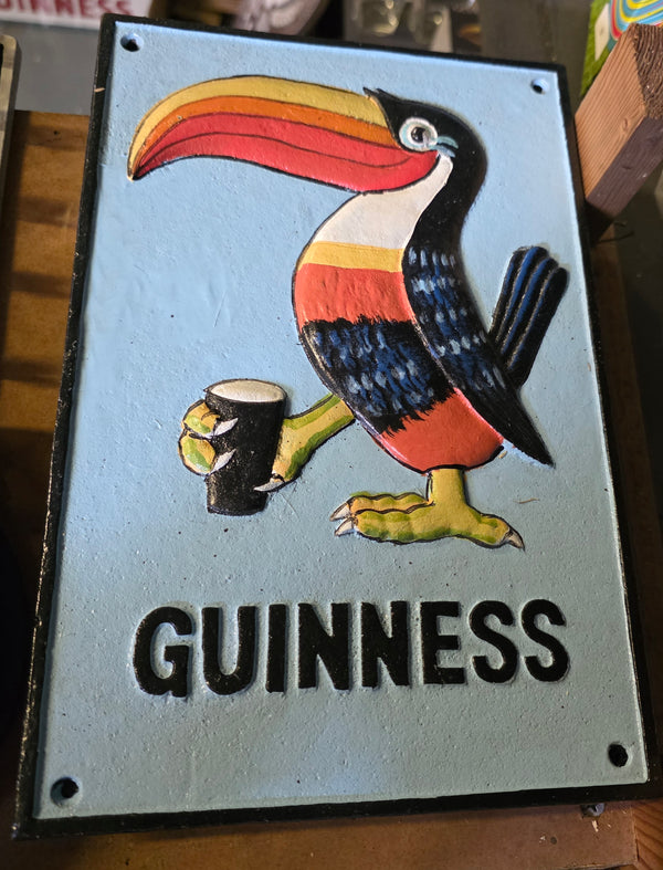 Cast iron Guinness toucan sign