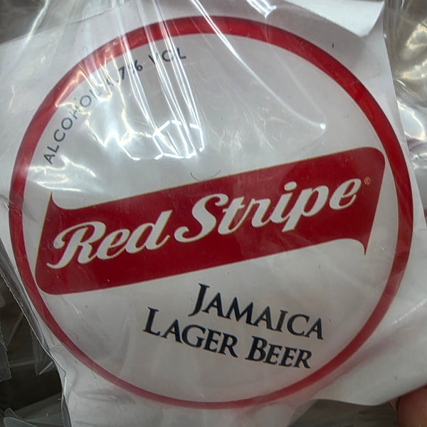 RED STRIPE JAMAICA OVAL LAGER BEER BADGE