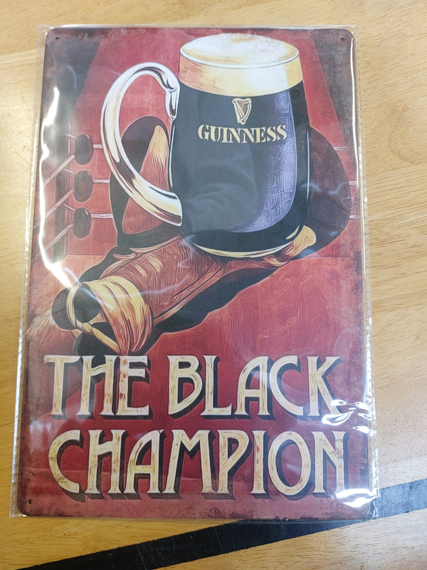 The black champion guinness sign