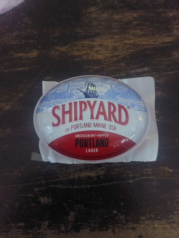 Shipyard lager oval fish eye