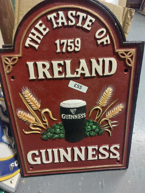Guinness cast iron sign