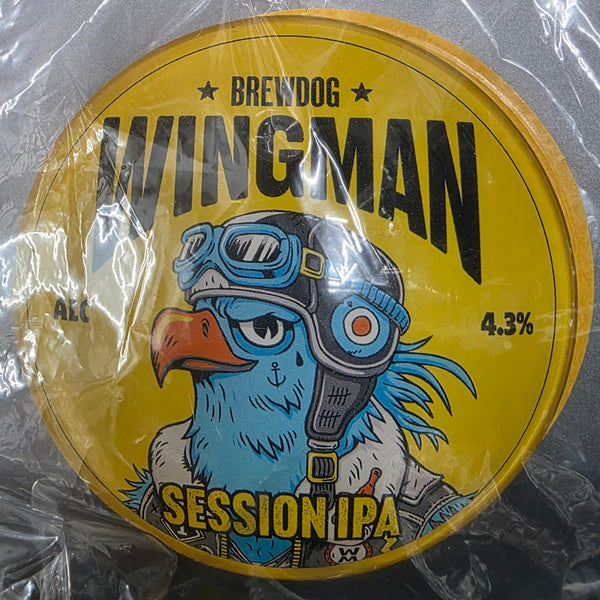 BREWDOG WINGMAN IPA ROUND BADGE