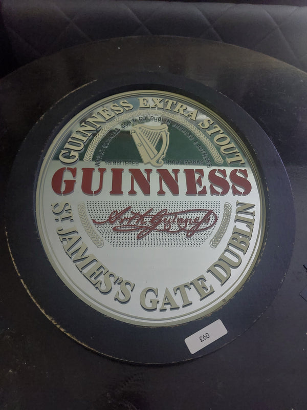 Framed guinness mirror