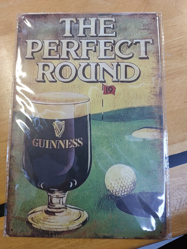 The perfect round guinness sign