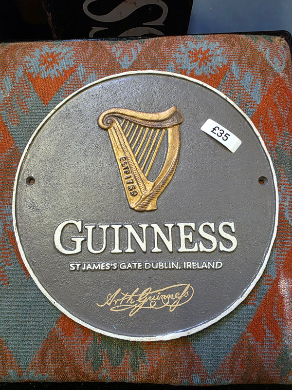 GUINNESS ST JAMES GATE DUBLIN, IRELAND CANT IRON SIGN