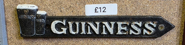 SMALL GUINNESS CAST IRON SIGN