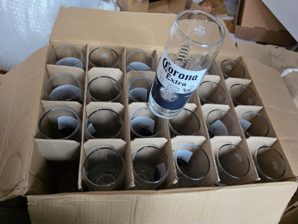 BOX OF 24 CORONA PINT GLASSES